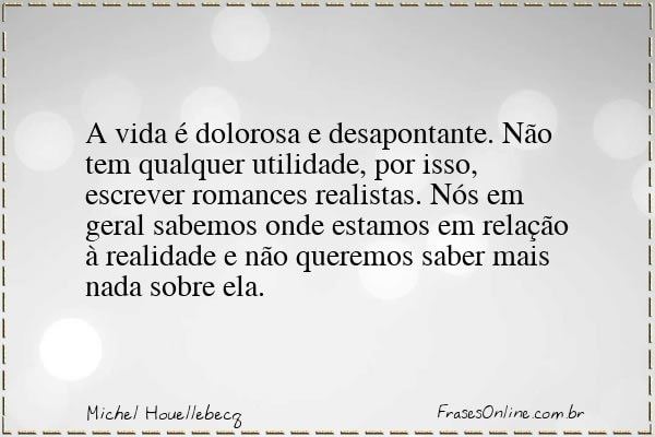 Frase de Michel Houellebecq