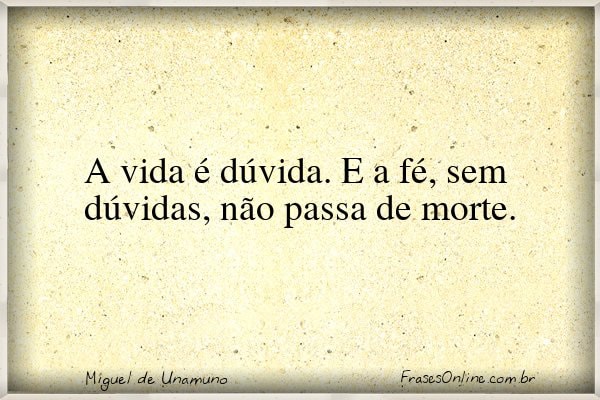 Frase de Miguel de Unamuno