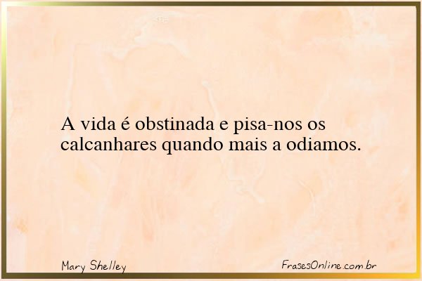 Frase de Mary Shelley
