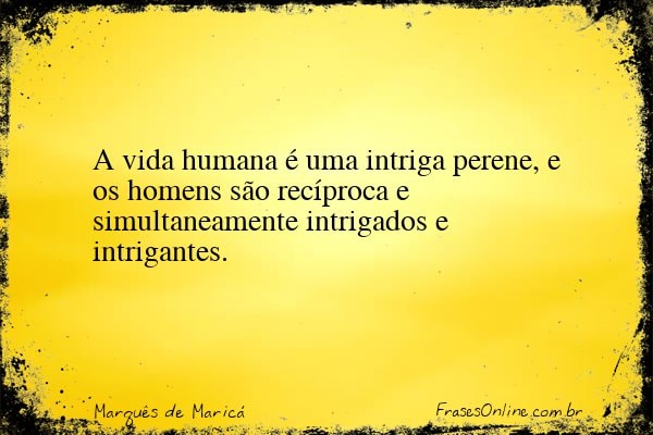 Frase de Marquês de Maricá