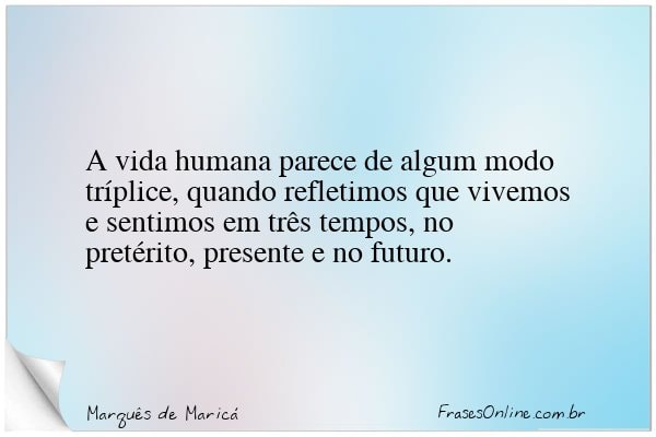 Frase de Marquês de Maricá
