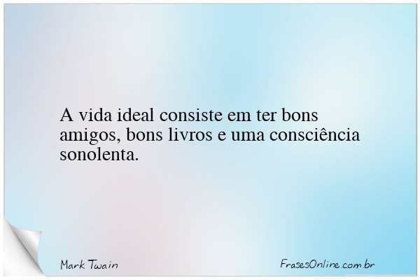 Frase de Mark Twain