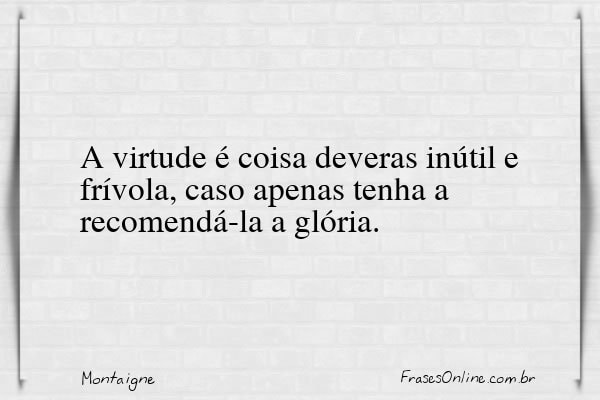 Frase de Montaigne