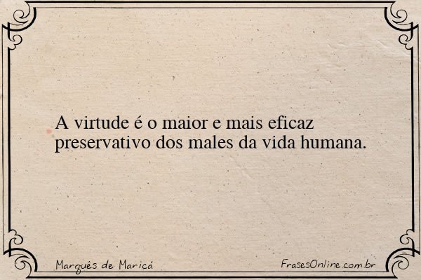 Frase de Marquês de Maricá