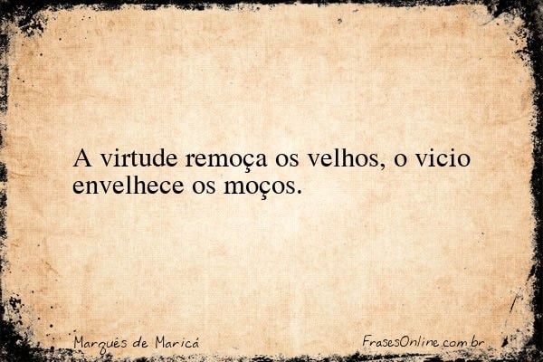 Frase de Marquês de Maricá