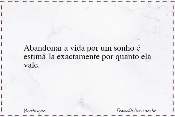 Frase de Montaigne
