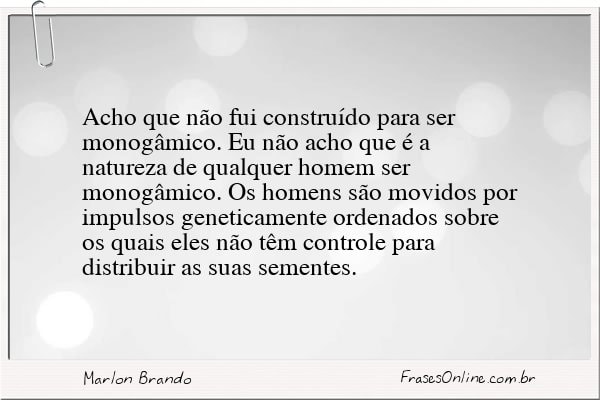 Frase de Marlon Brando