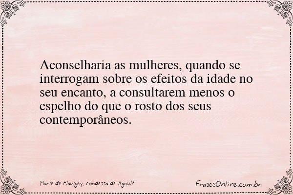 Frase de Marie de Flavigny, condessa de Agoult