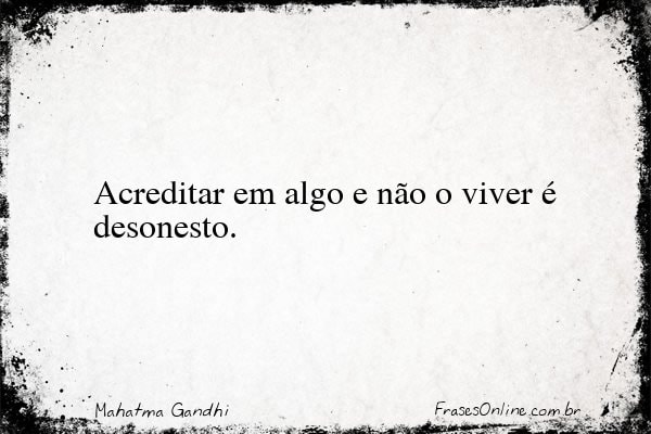 Frase de Mahatma Gandhi