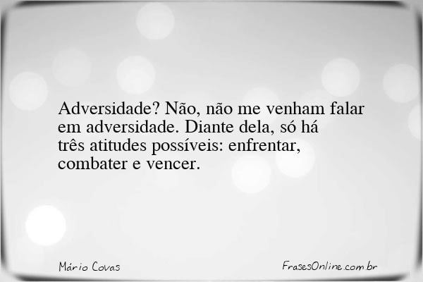 Frase de Mário Covas