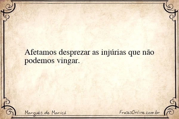 Frase de Marquês de Maricá