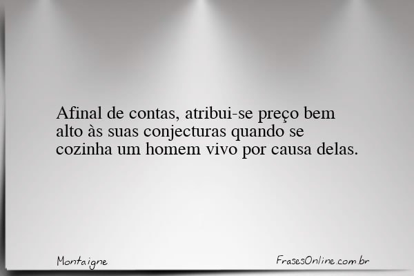 Frase de Montaigne