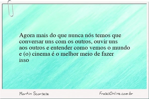 Frase de Martin Scorsese