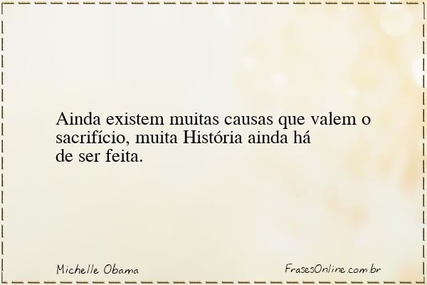 Frase de Michelle Obama