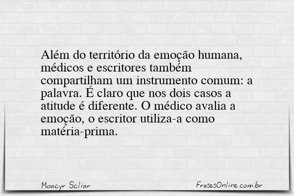 Frase de Moacyr Scliar