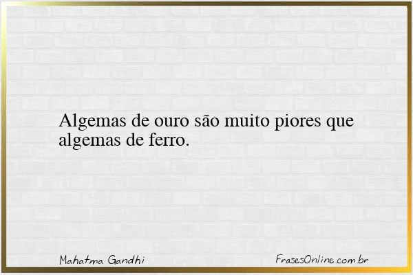 Frase de Mahatma Gandhi