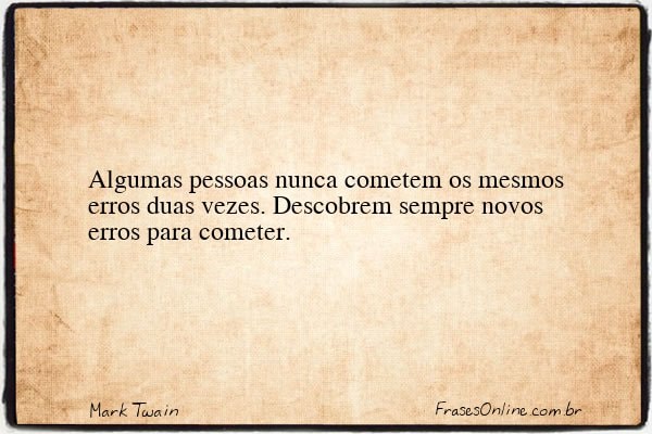 Frase de Mark Twain
