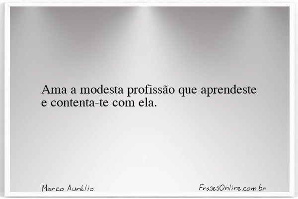 Frase de Marco Aurélio