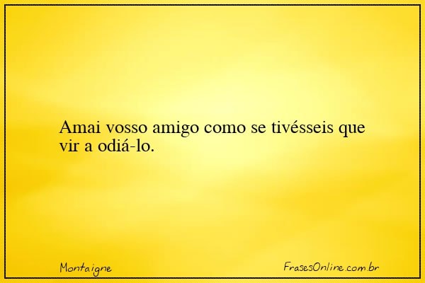 Frase de Montaigne
