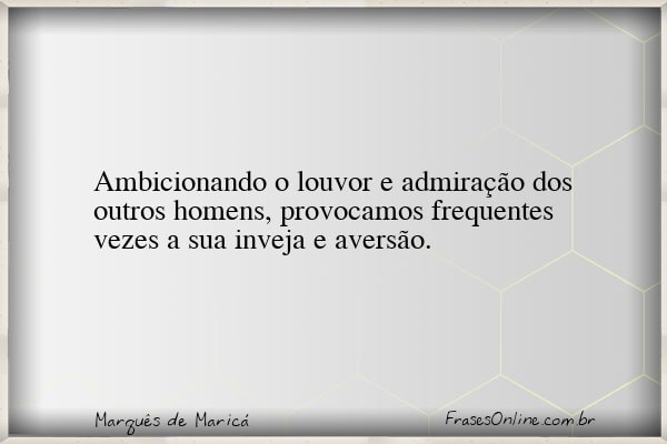 Frase de Marquês de Maricá