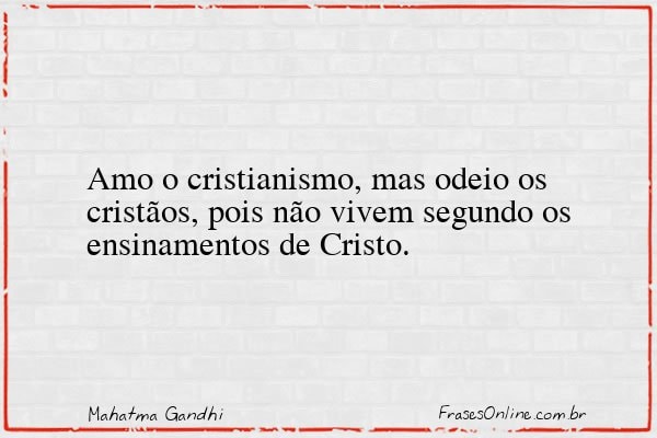 Frase de Mahatma Gandhi