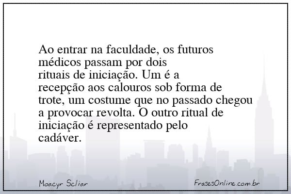 Frase de Moacyr Scliar