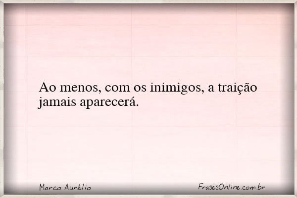 Frase de Marco Aurélio