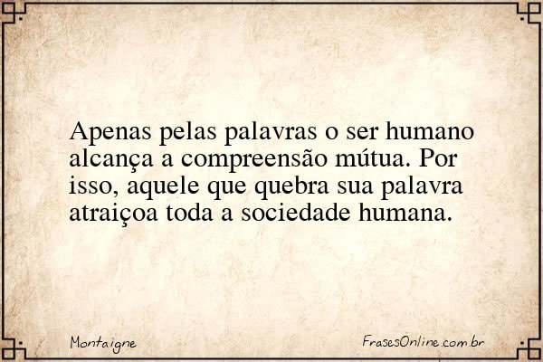 Frase de Montaigne