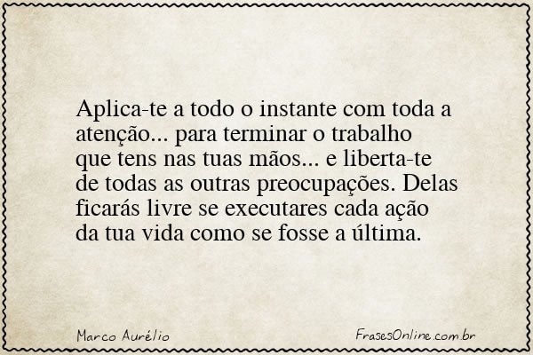 Frase de Marco Aurélio