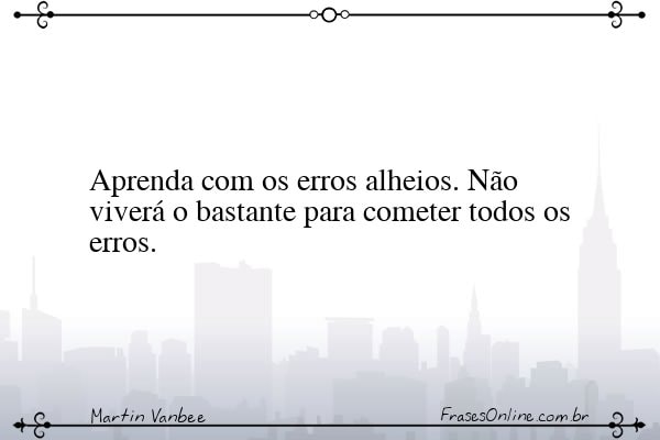 Frase de Martin Vanbee