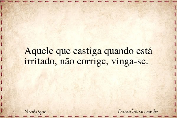 Frase de Montaigne