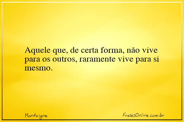 Frase de Montaigne