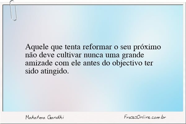 Frase de Mahatma Gandhi