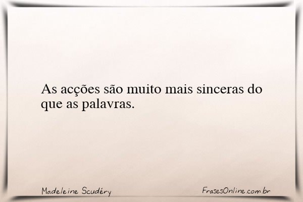 Frase de Madeleine Scudéry