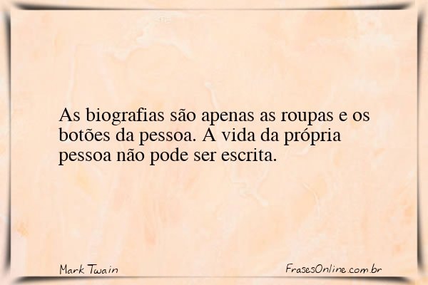 Frase de Mark Twain
