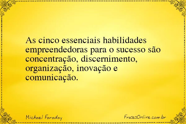 Frase de Michael Faraday