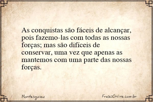 Frase de Montesquieu