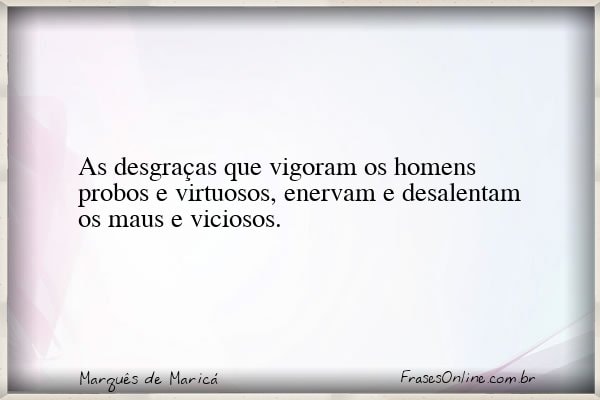 Frase de Marquês de Maricá