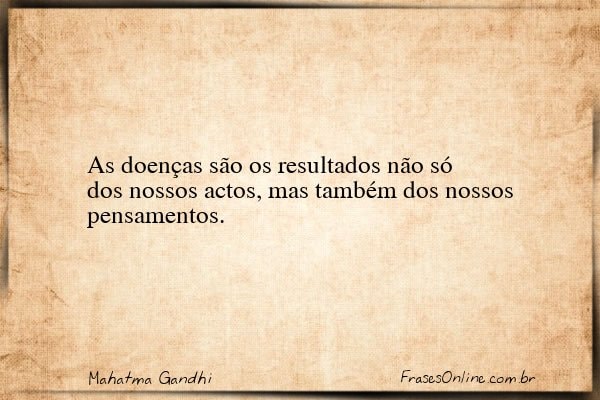Frase de Mahatma Gandhi