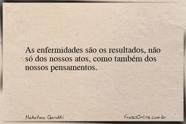 Frase de Mahatma Gandhi