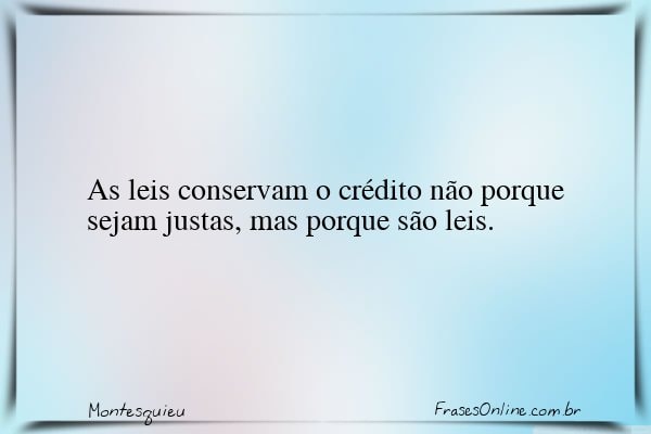 Frase de Montesquieu
