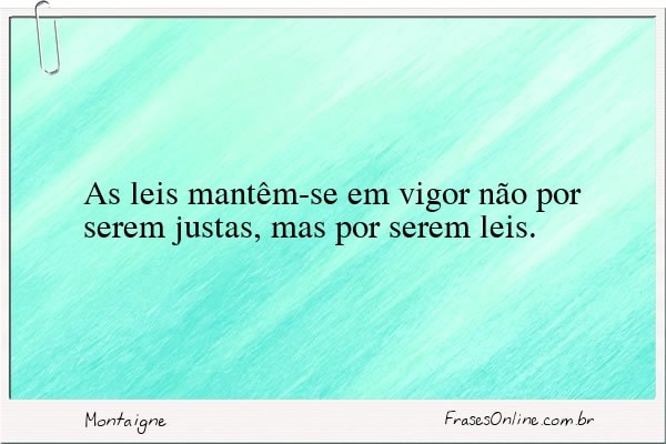 Frase de Montaigne