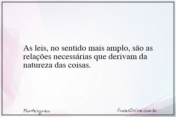 Frase de Montesquieu