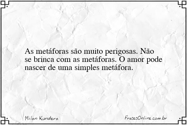 Frase de Milan Kundera