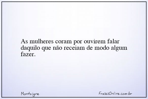 Frase de Montaigne