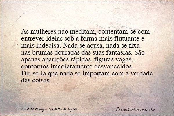 Frase de Marie de Flavigny, condessa de Agoult