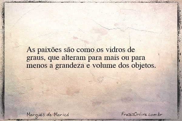 Frase de Marquês de Maricá