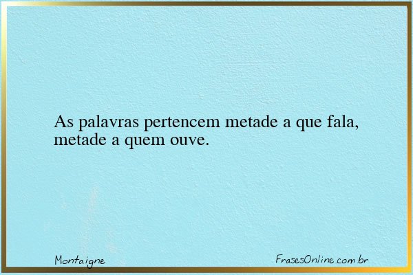 Frase de Montaigne