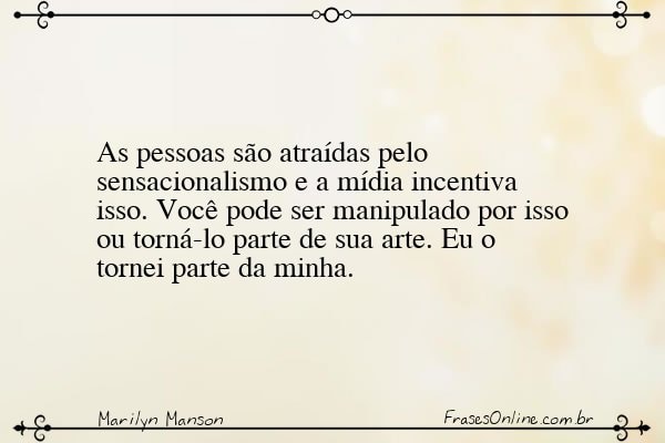 Frase de Marilyn Manson