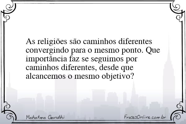 Frase de Mahatma Gandhi